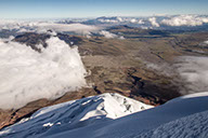 Abstieg vom Cotopaxi, Ecuador